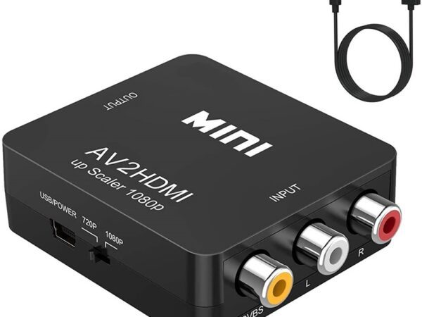 Конвертор от AV към HDMI, Преобразувател на видео, Адаптер 720Р и 1080Р