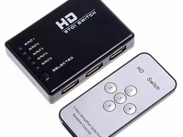 Мини HDMI превключвател 5в1, Модел KD301, С дистанционно управление