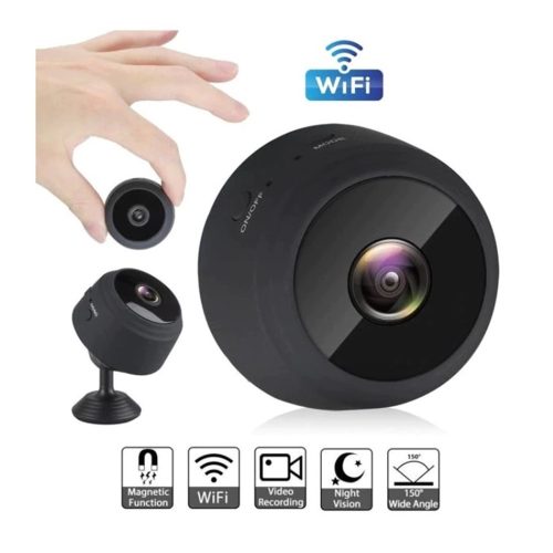 Мини шпионска камера A9D, С микрофон, WI-FI, Нощно виждане, Записи