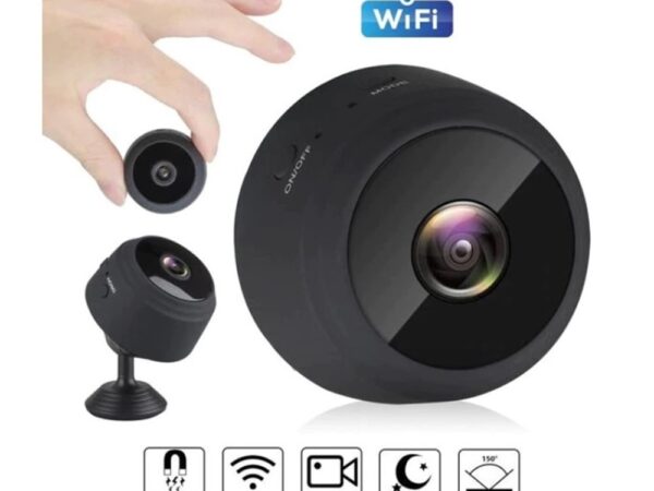 Мини шпионска камера A9, С микрофон, WI-FI, Нощно виждане, Записи