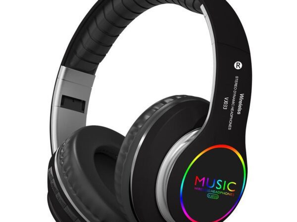 Мултифункционални Bluetooth слушалки VJ033, FM, MP3, микрофон, Micro SD, LED светлини