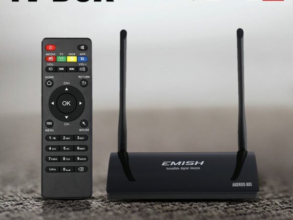 Тв бокс EMISH X800 с 1GB RAM, 8GВ ROM, Android 5.1.1, процесор RK3368, 2.4G + 5G WiFi