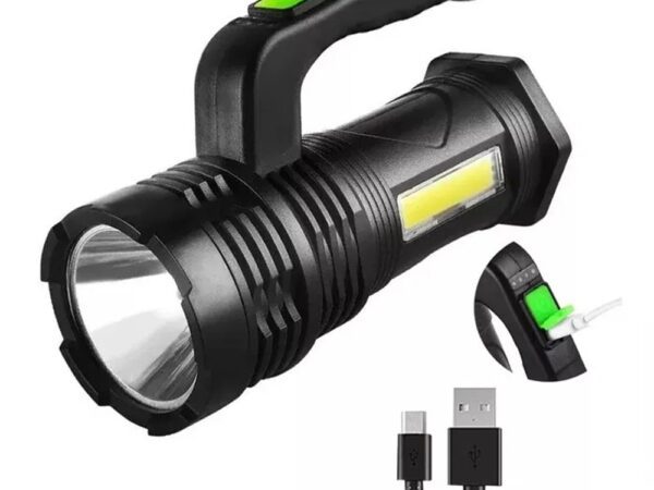 Мощен соларен LED фенер COB-3S, USB зареждане, Лек и компактен