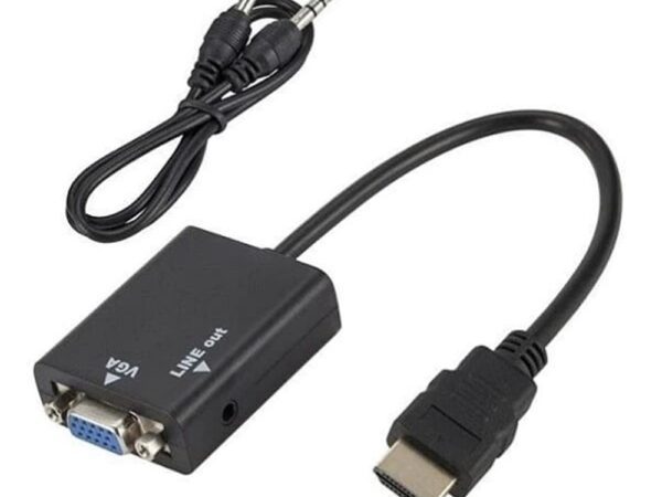 Конвертор HDMI към VGA, Преобразувател, С 3.5мм аудио кабел