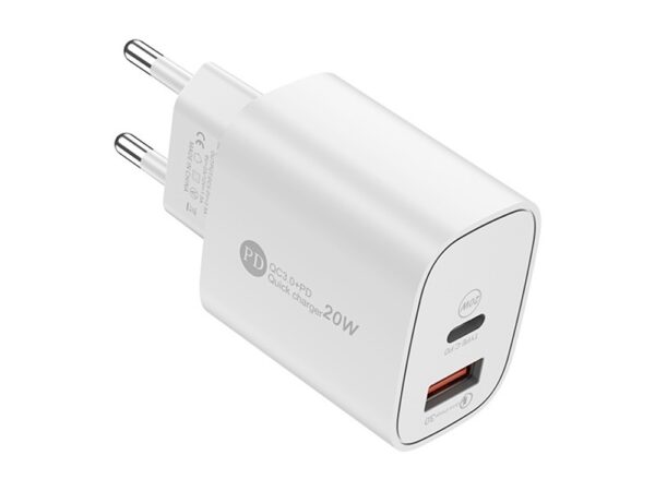 Бързо зарядно Quick Charge 3, PD20W, USB изход, Type C PD 3.0