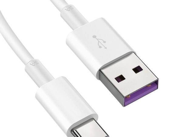 Кабел Type-C JYS-003T, 5A, 1 метър, Бял
