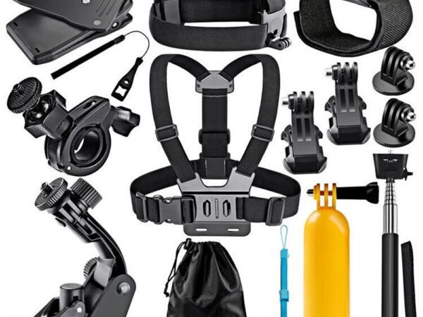 Комплект аксесоари за екшън камера TSE-14, Универсални, 14 в 1