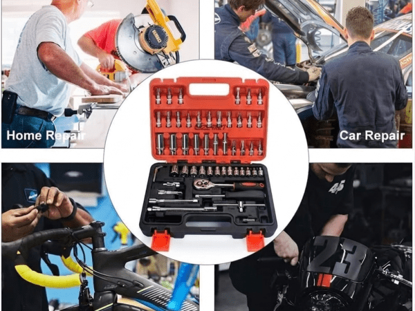 Удължени вложки и 1/4" тресчотка от професионалната серия на 1Tech HT-53